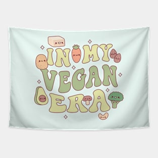 Cute Vegetables Tofu And Nuts In My Vegan Era Tapestry