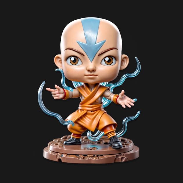 Mini figure of Aang, the last air bender by amithachapa