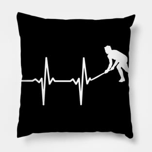 Hockey - Field Hockey Heartbeat Gift For Hockey Players Pillow