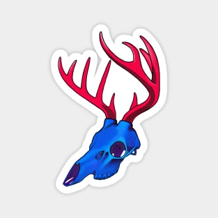 Deer Skull (Bisexual Pride) Magnet