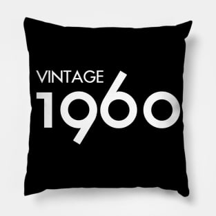 Vintage 1960 Gift 60th Birthday Party Pillow