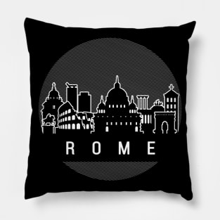 Rome Italy Skyline Pillow