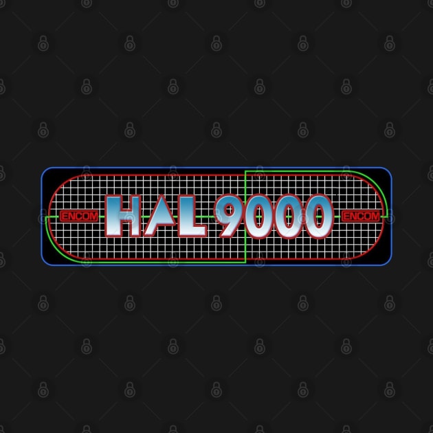 HAL9000 - TRON Video Game Marquee by RetroZest