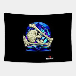 Vitral Skull Tapestry