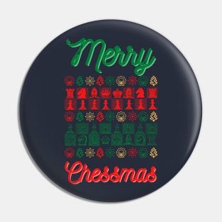 Merry Chessmas - Christmas Chess Pin