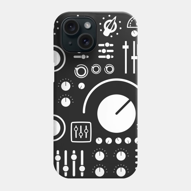 Synthesizer Knobs And Dials Phone Case by MeatMan