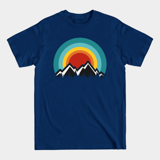 Mountains Retro - Mountains - T-Shirt