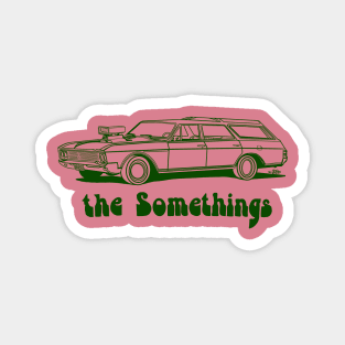 Green ink Somethings T-shirt design (what’s under the hood) Magnet