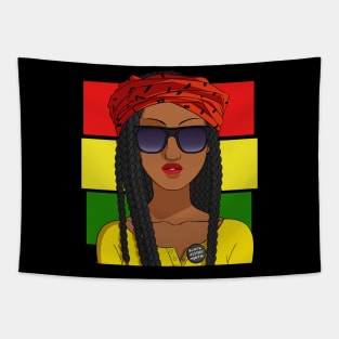 Black Girl Magic African American Pride Tapestry