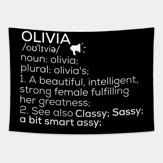 Olivia Name Definition Olivia Female Name Tapestry by TeeLogic