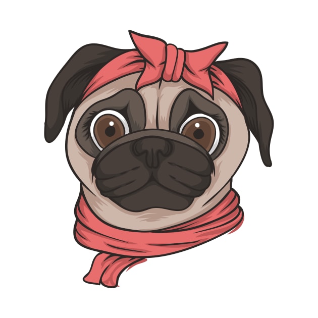 Dog Pug design by Utopia Shop