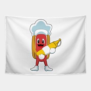 Hotdog with Mustard Tapestry