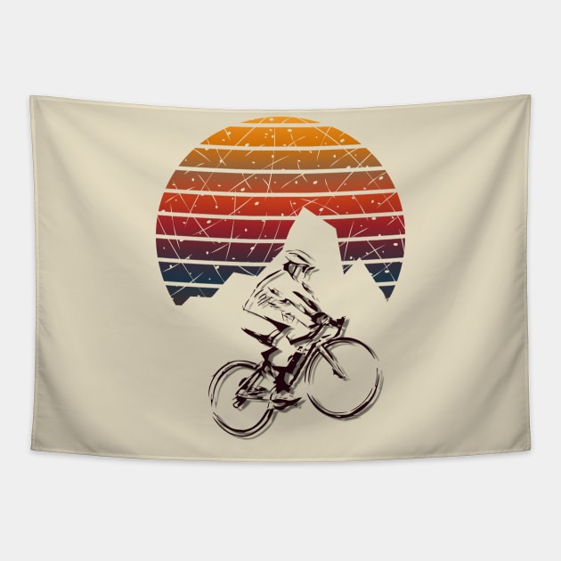 mountain biking Tapestry by Love My..