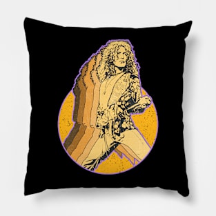 robert plant vintage art Pillow