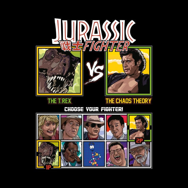 Jurassic Park Fighter - T.Rex vs Ian Malcolm by RetroReview