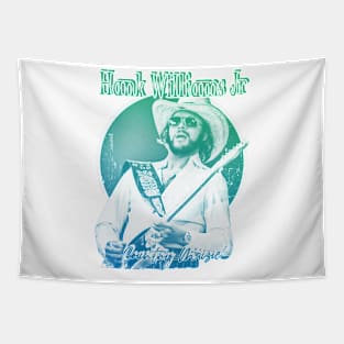 Hank Williams Jr 33//green solid style, Tapestry