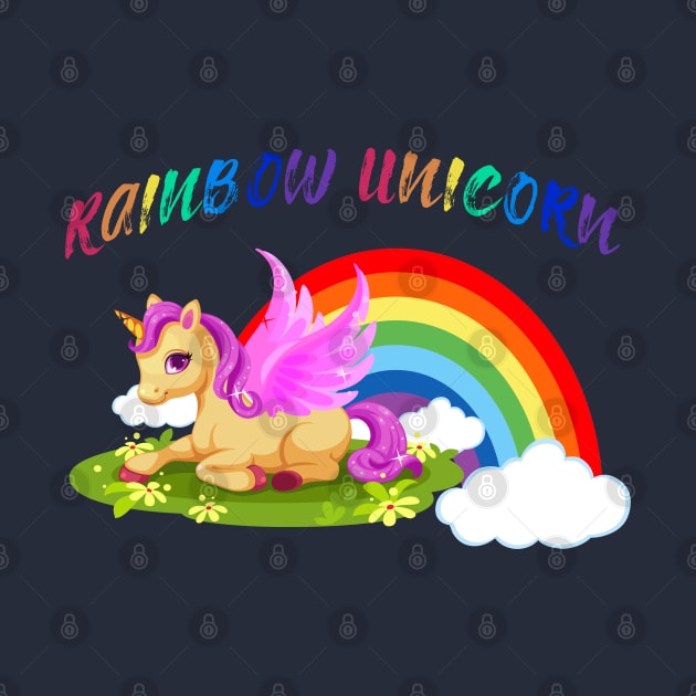 Rainbow Unicorn Lover by JeffDesign