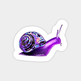Purple Holo Snail Magnet