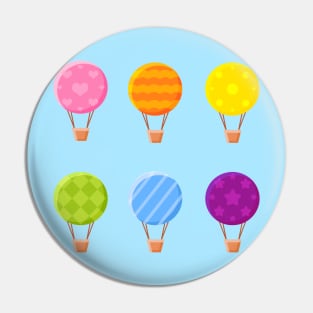 Hot air balloons Pin