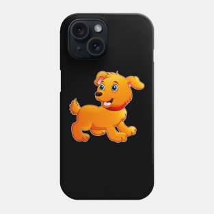 Cute Dog Cartoon Pet Funny Illustration For Kids Phone Case