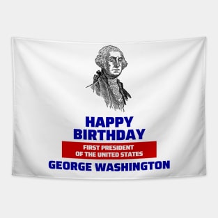 Happy birtday George Washington Tapestry