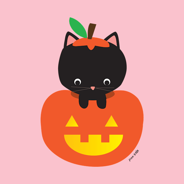 Pumpkin Cat by Ann Kelle