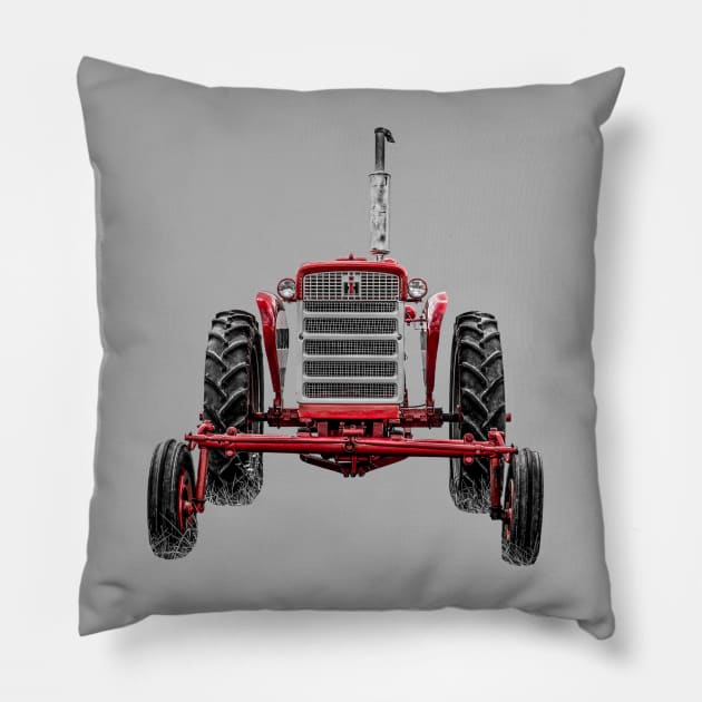 240 Front View - Selective Red Pillow by Enzwell