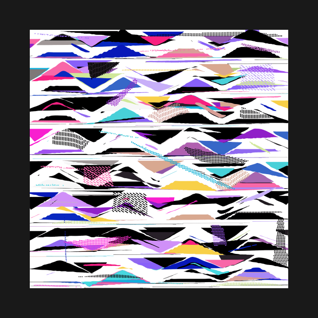 Abstract 80s Vibrant Vector Vibes by Cato99