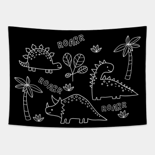 Dinosaur drawing Tapestry