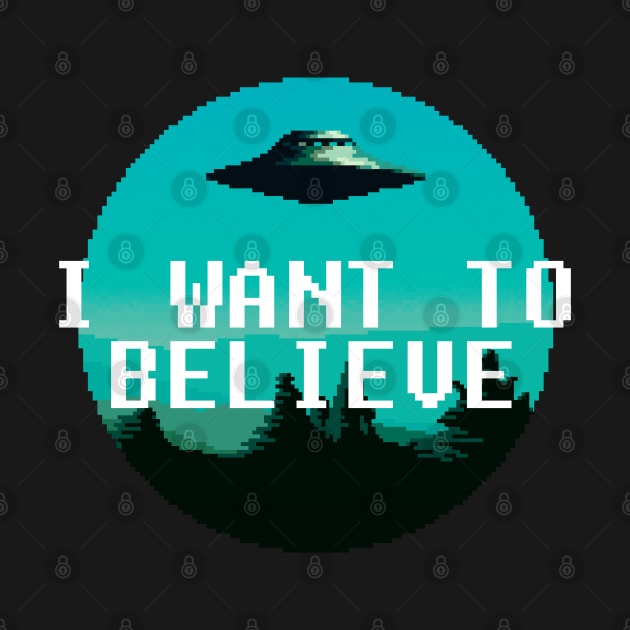 I want to believe - Pixelart by Synthwave1950