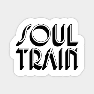 "SOUL TRAIN"vintage typography Magnet