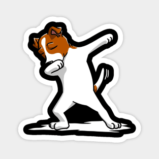 Cute Dabbing Jack Russell Dog Magnet