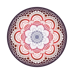 Purple and red mandala T-Shirt