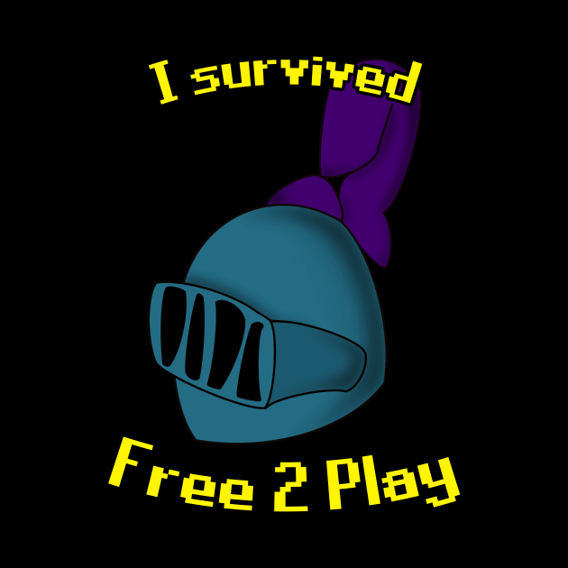 I Survived Free 2 Play F2P by GraviTeeGraphics