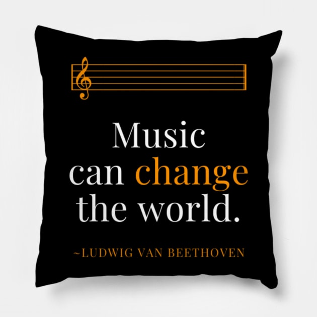 Music can change the world, Pillow by gerta23