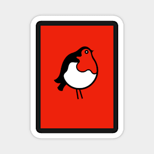 Red Breasted Robin Magnet