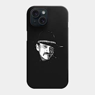 dickey betts headshot black and white Phone Case