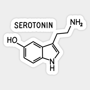 Serotonin Molecule Stickers Teepublic