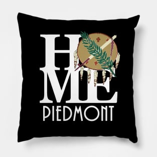 HOME Piedmont OK (white text) Pillow