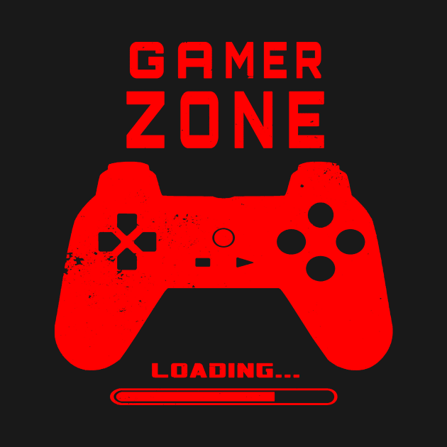 Red Gamer Zone Loading by DazzlingApparel