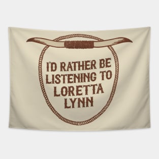 Loretta Lynn / Retro Style Country Fan Design Tapestry