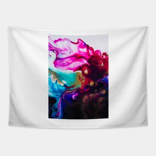 "Smoky Magenta" fluid acrylic Tapestry