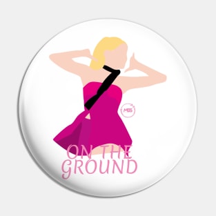 rose on the ground silhouette design Pin