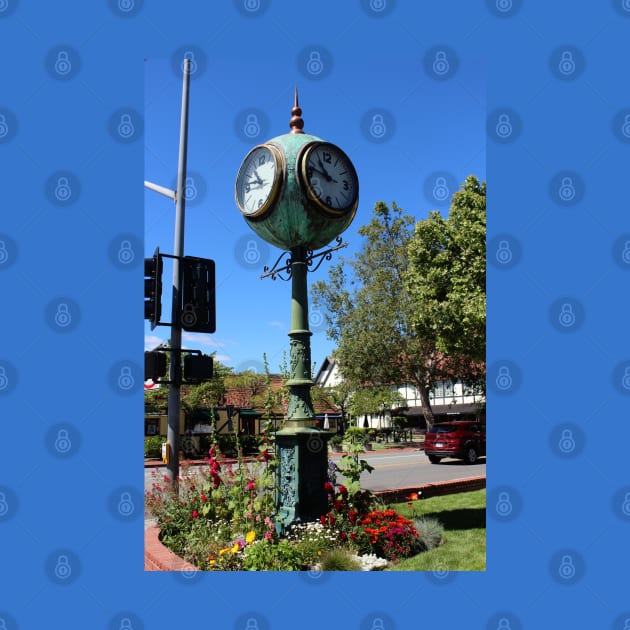 Town Clock Solvang California by ButterflyInTheAttic