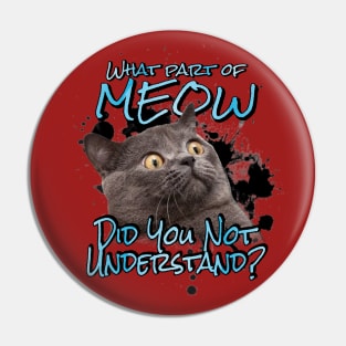 What Don't You Understand? Pin