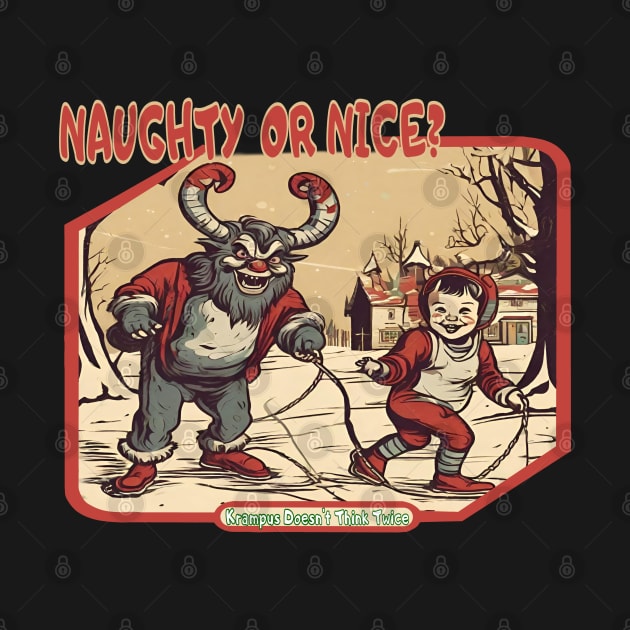 Krampus Naughty or Nice by Ilustradamus