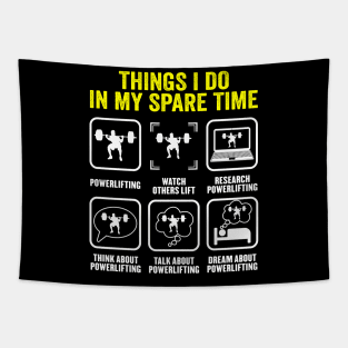 Things i do in my spare time Weightlifting Bodybuilding Tapestry