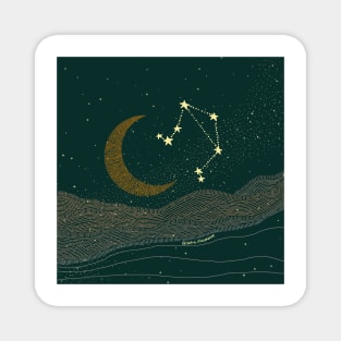 Libra Night Sky Magnet