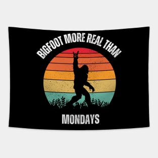 Bigfoot Real Than Mondays Tapestry