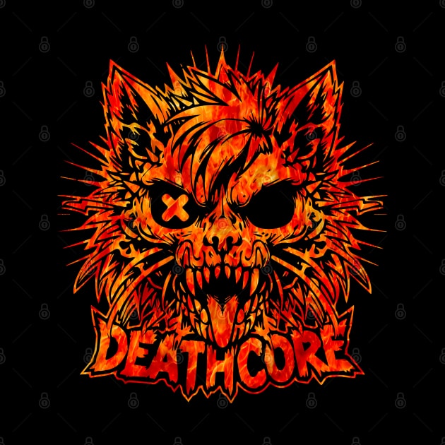 Deathcore Cat | Hardcore Cat | Skater Cat | Fire Cat by Ryo Li